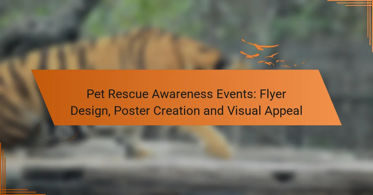 Pet Rescue Awareness Events: Flyer Design, Poster Creation and Visual Appeal